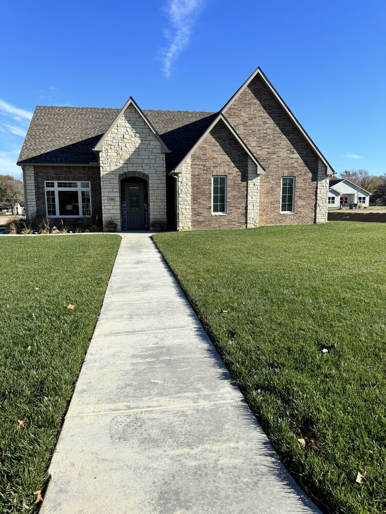 New Tallgrass custom home build, exterior view