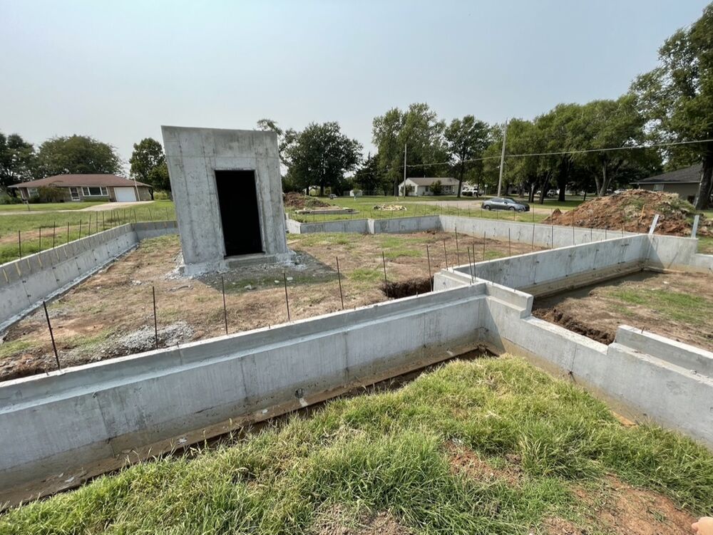 New Tallgrass build, poured foundation walls and safe room